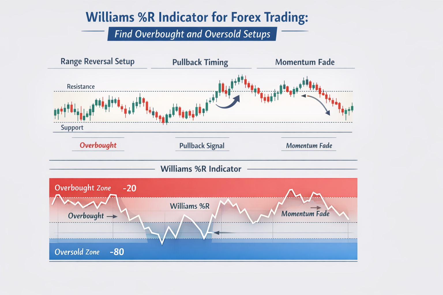 Williams %R Forex Indicator Infographic